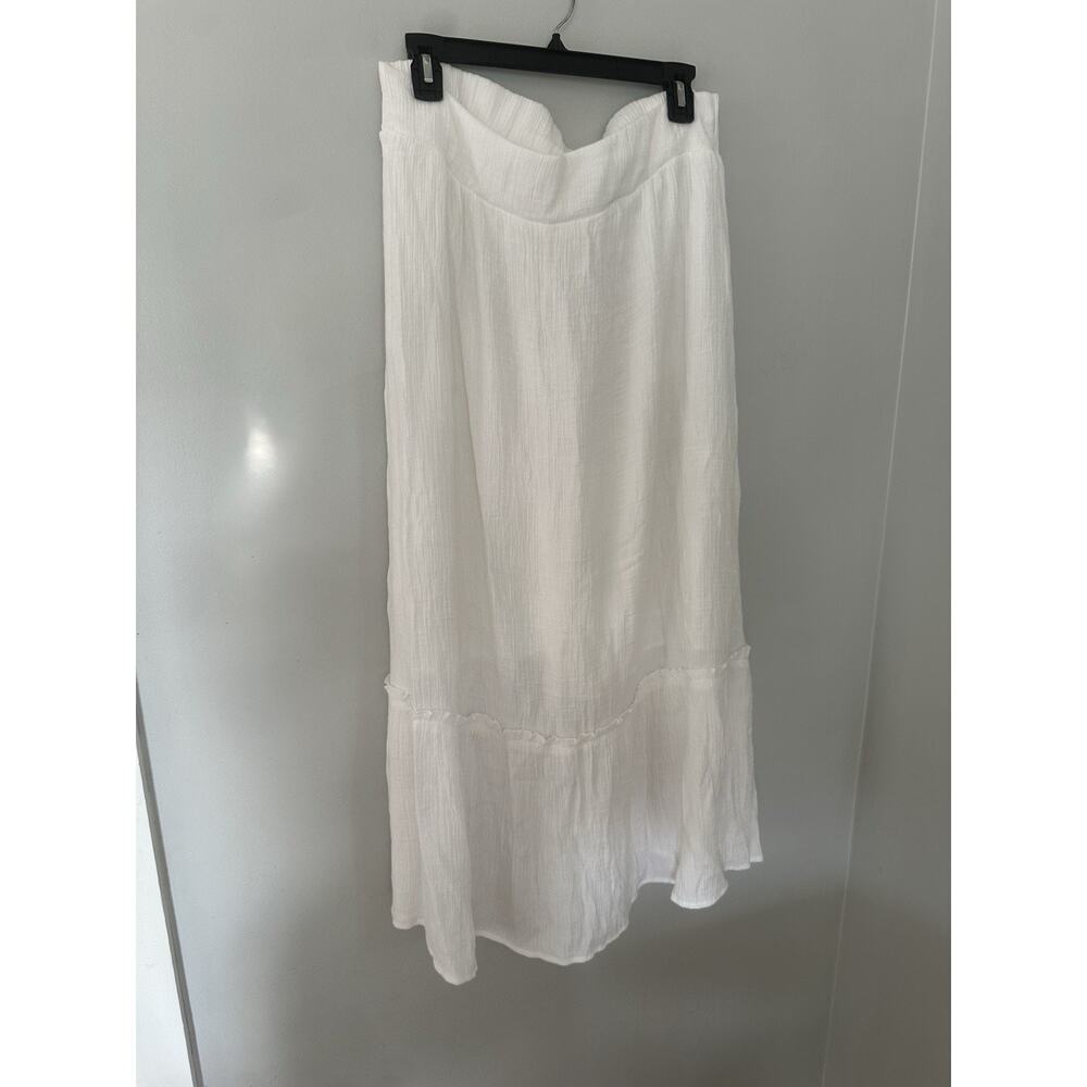 Women’s Wonderly Super Cute White Skirt with elastic waist Size PXL